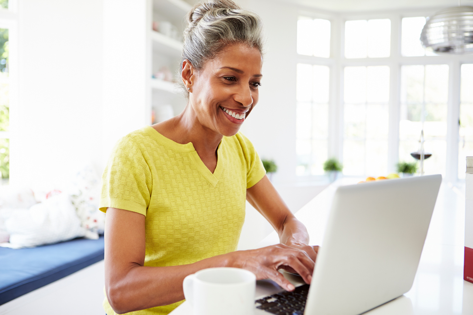 Woman Using Laptop